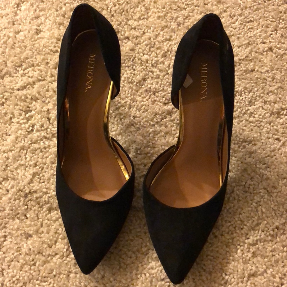 Merona black pumps